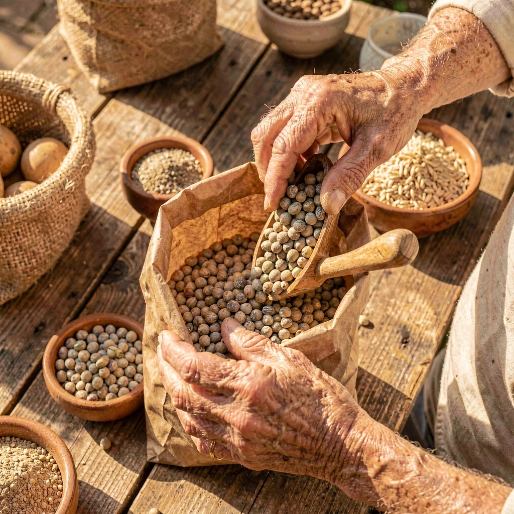 Compra sostenible a granel en mercado local